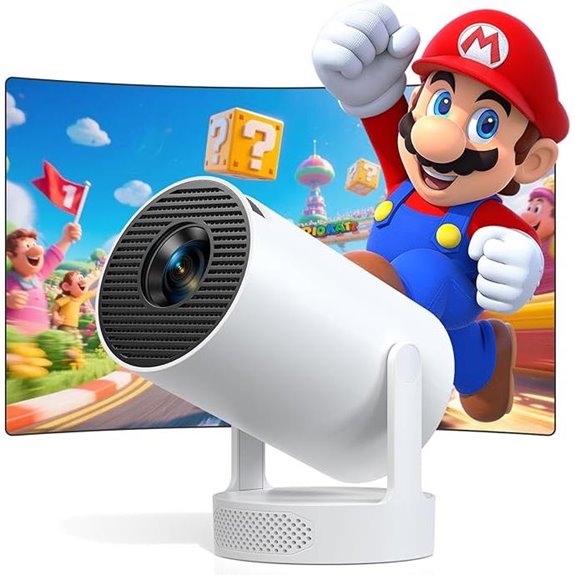 Smart Mini Projector 4K Android 11 Wi-Fi Bluetooth