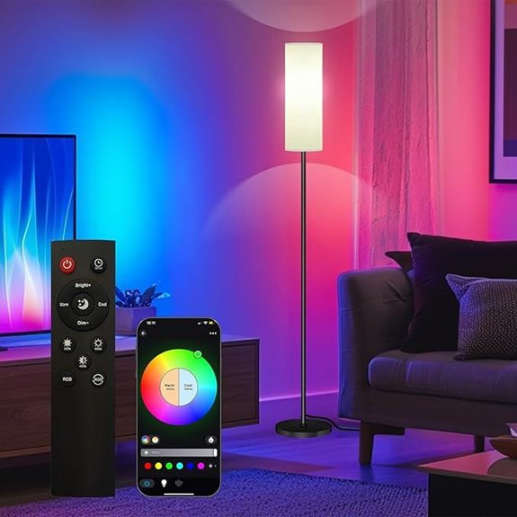 Smart LED Floor Lamp with APP Control and RGB