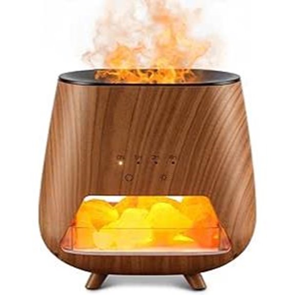 Essential Oil Diffuser with Himalayan Salt and LED Light