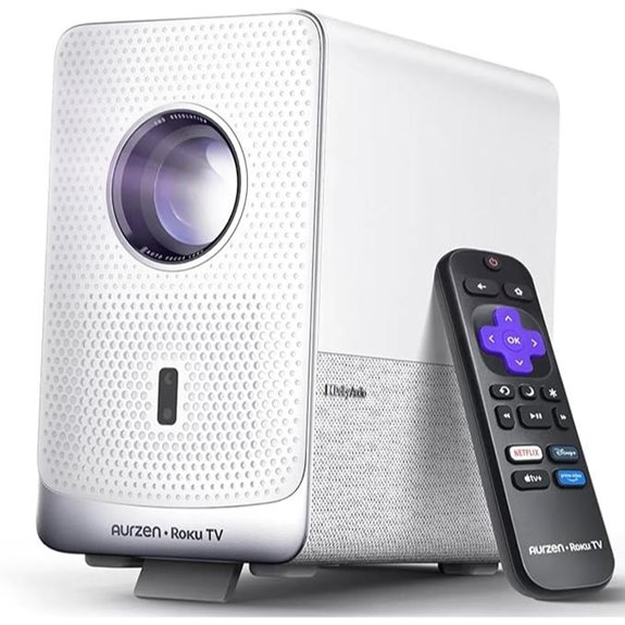 Aurzen Roku TV Smart Portable Projector 1080P FHD