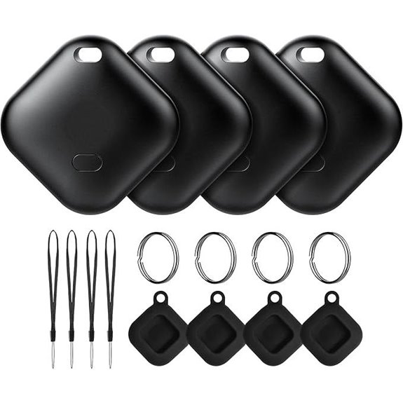 Air Tracker Tags 4-Pack for Android (Black)