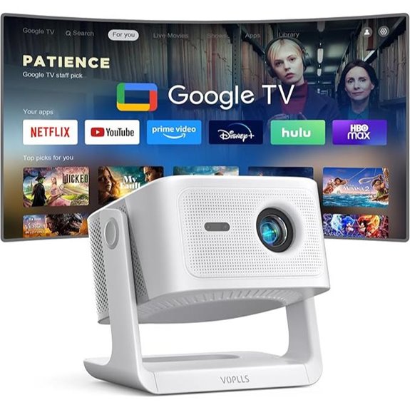 Google TV 4K Smart Wireless Projector with WiFi