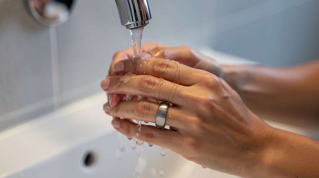hand washing with oura