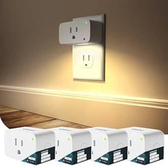 Linkind Matter Smart Plug with Night Light 4 Pack