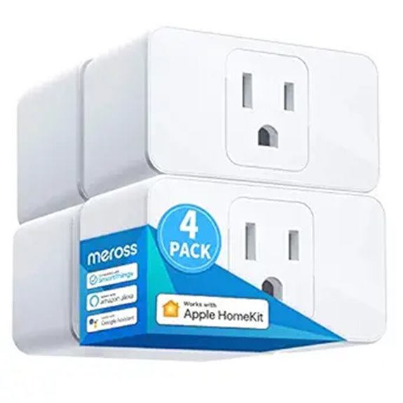 meross Smart Plug Mini 15A Wi-Fi 4 Pack