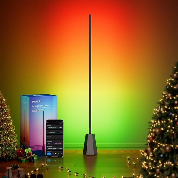 RGBCW Smart Corner Floor Lamp with Alexa