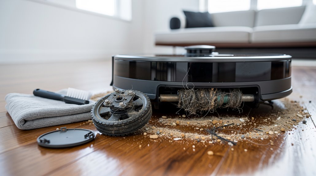 roomba malfunction causing circling