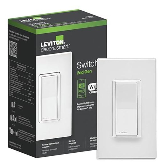 Leviton Decora Smart Switch 2nd Gen (D215S-1RW)