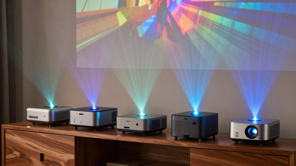 smart portable laser projectors