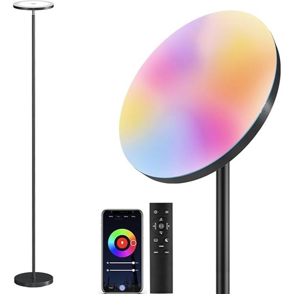 SUNMORY Smart RGB LED Floor Lamp with Remote