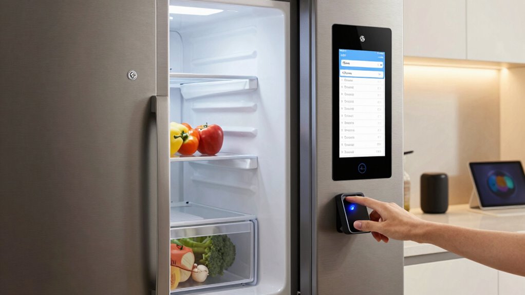 barcode reading smart refrigerator shopping