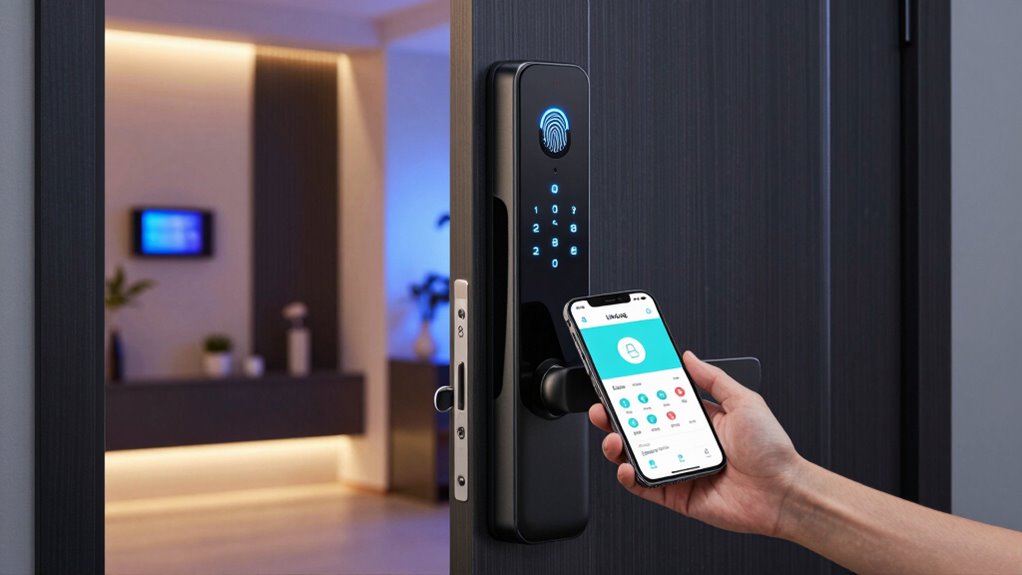 facial and palm recognition lock