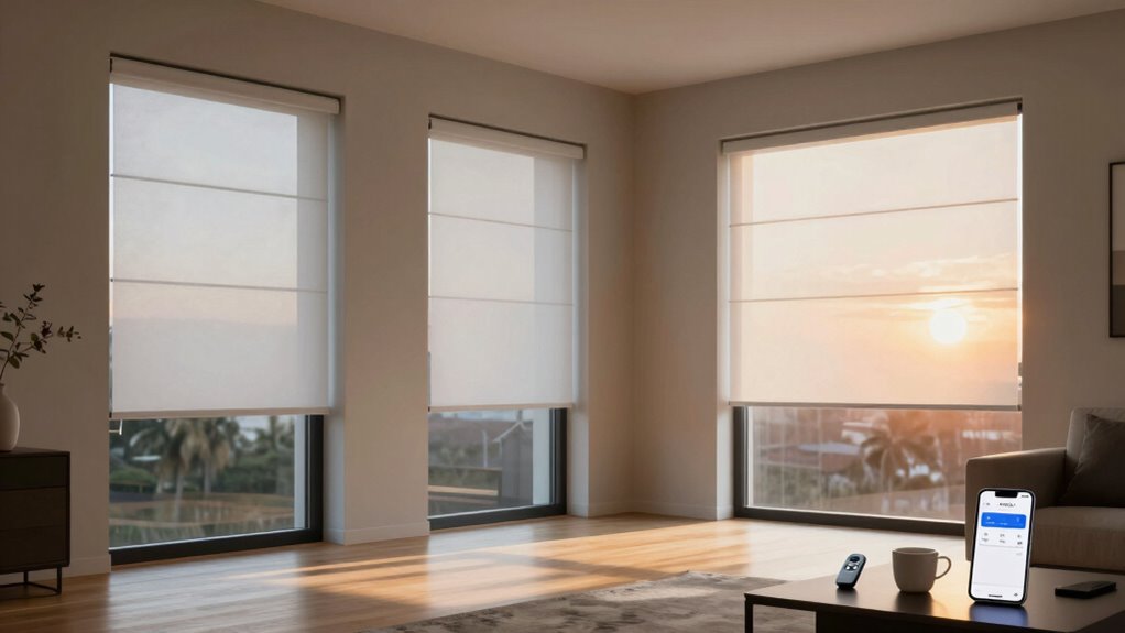 smart blinds block sunlight